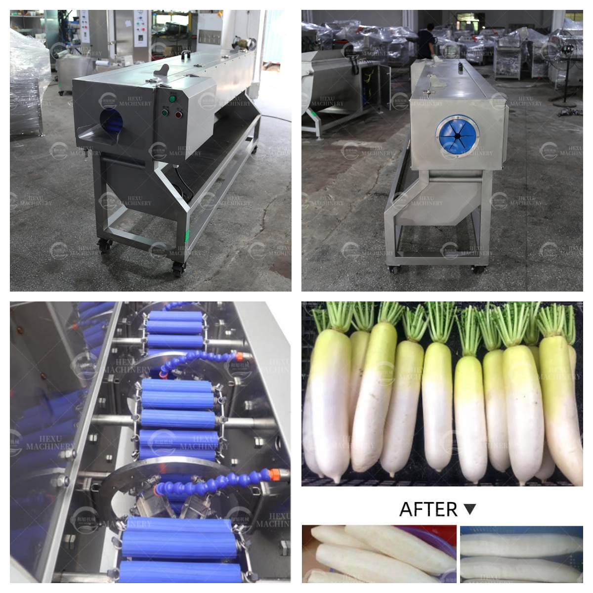 white radish peeling machine