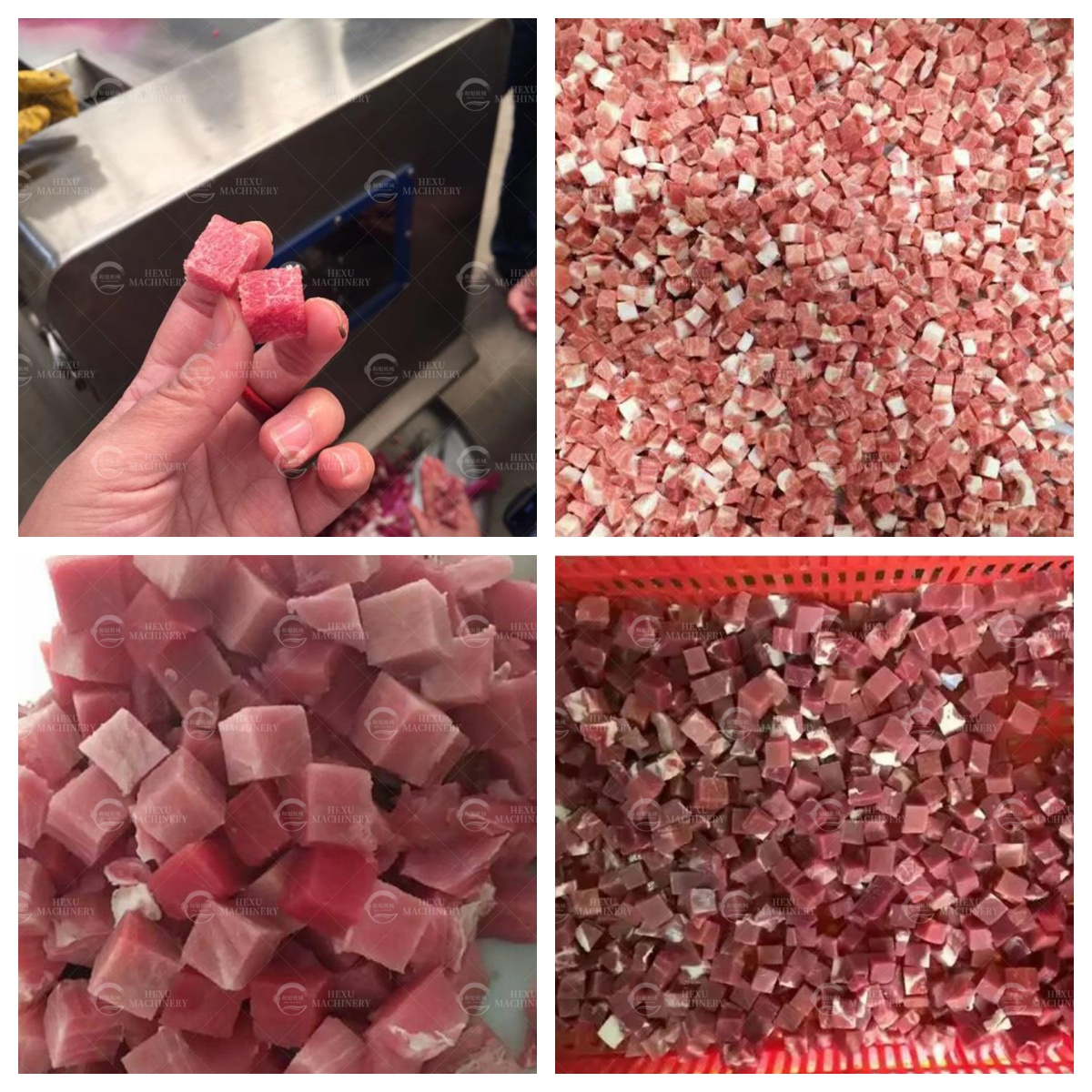 meat cube cutting machine