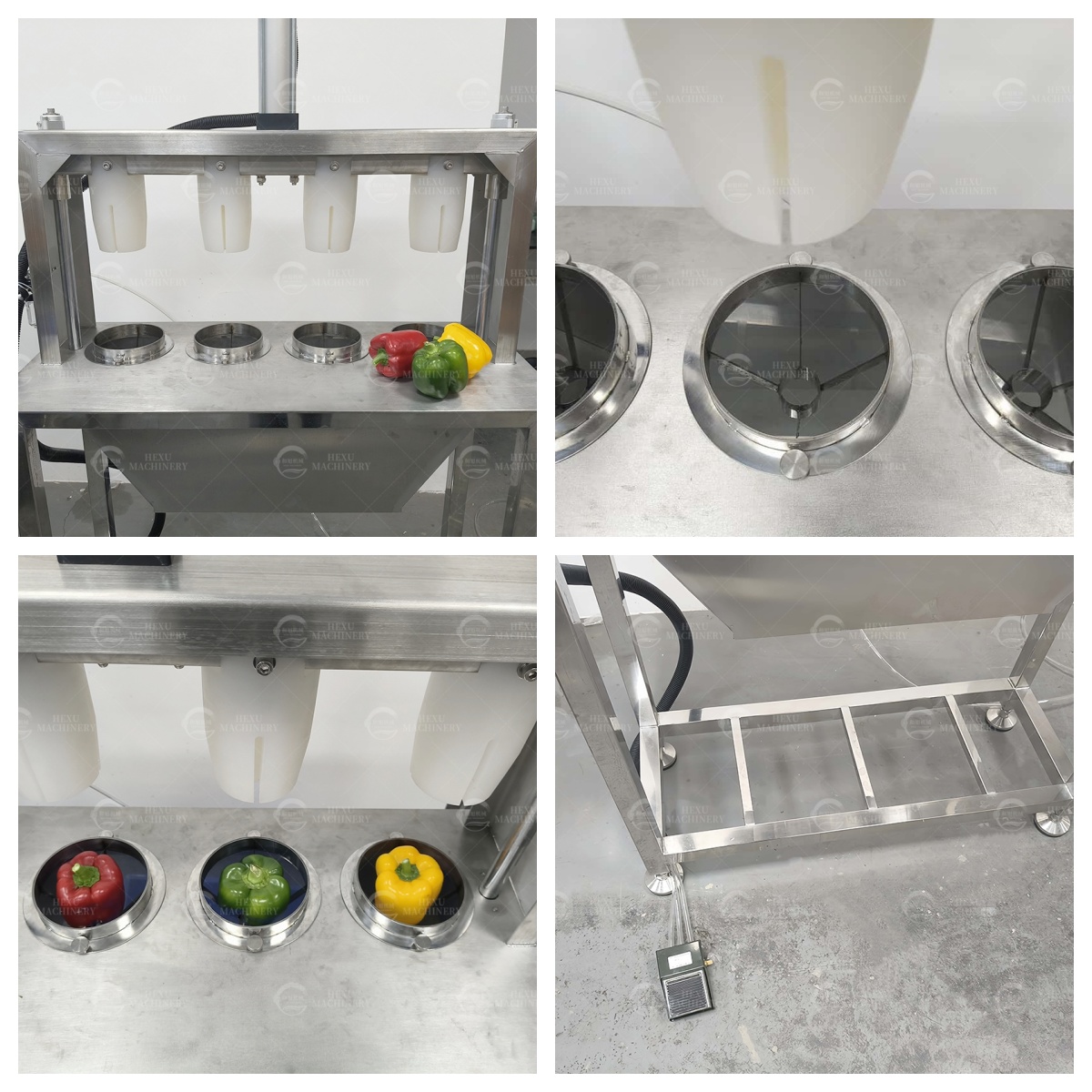 color pepper slicing machine