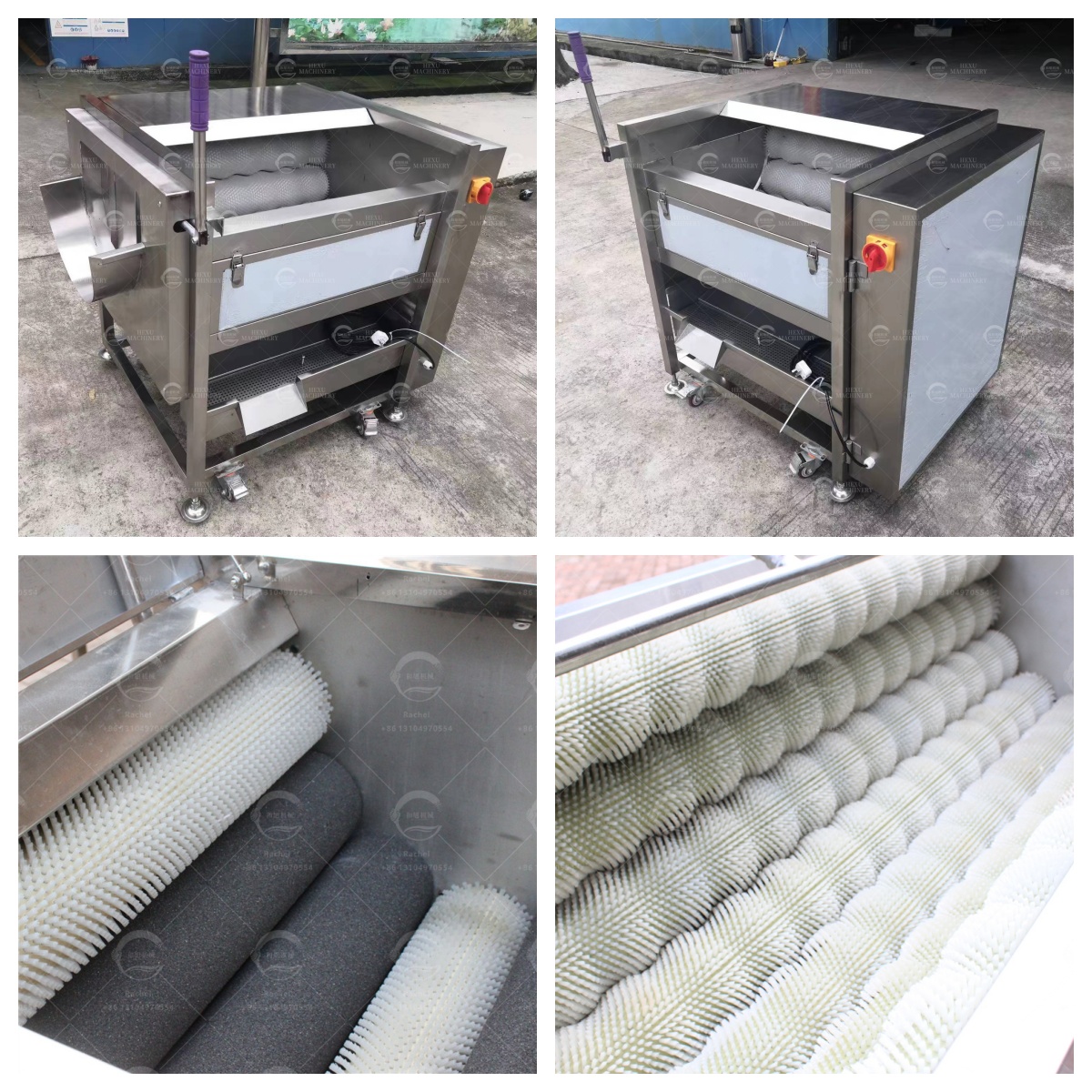 Cleaning and Maintenance of Brush-Type Washing and Peeling Machine