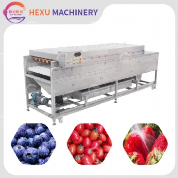 Industrial Fruit Washer Commercial Root Vegetable Brush Roller Washer Machine