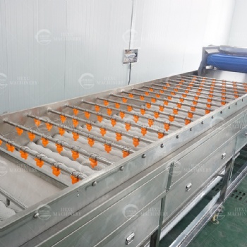 Industrial Fruit Washer Commercial Root Vegetable Brush Roller Washer Machine