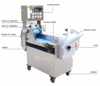 Vegetable Cutting Machine with Quick-release Belt