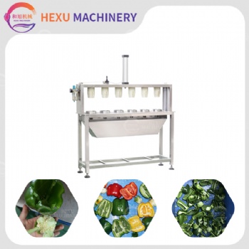 Bell Peppers Coring and Cutting Machine