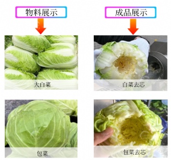 紫甘蓝去芯机